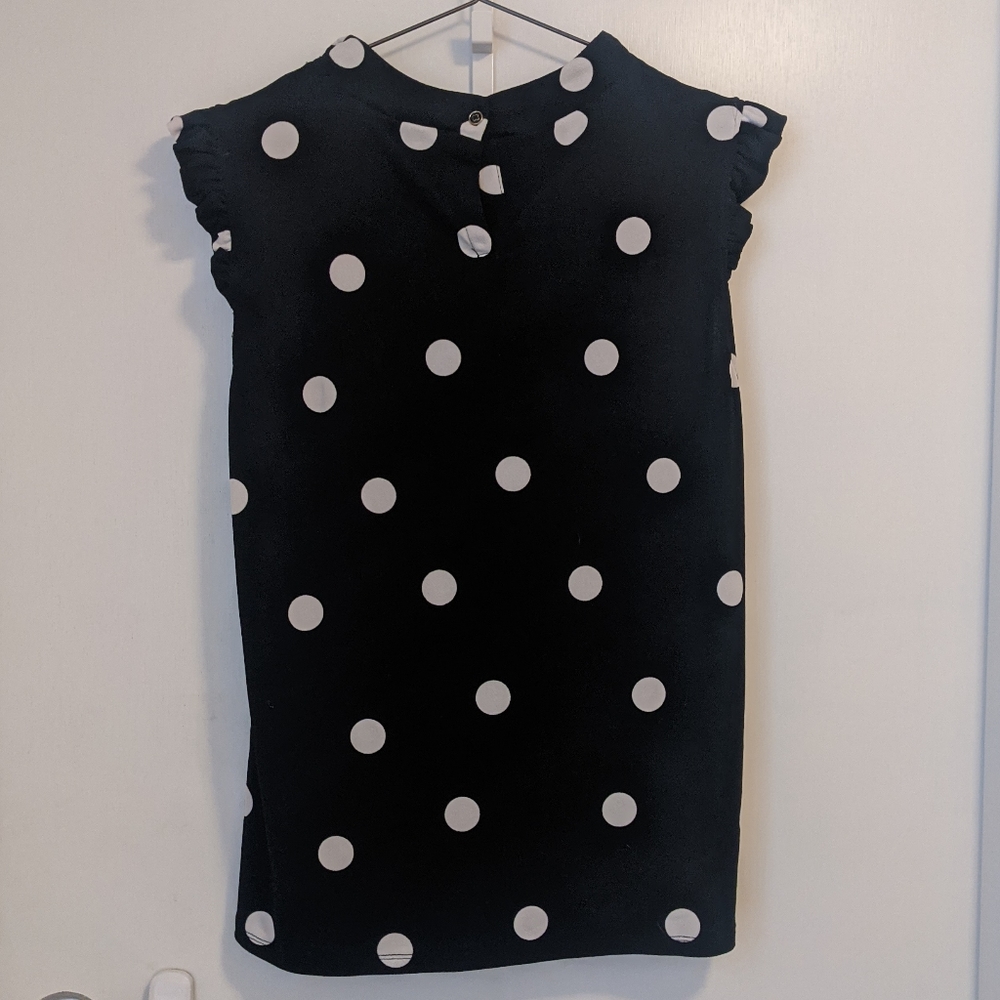 Adriana Papell Black & White Dot Top